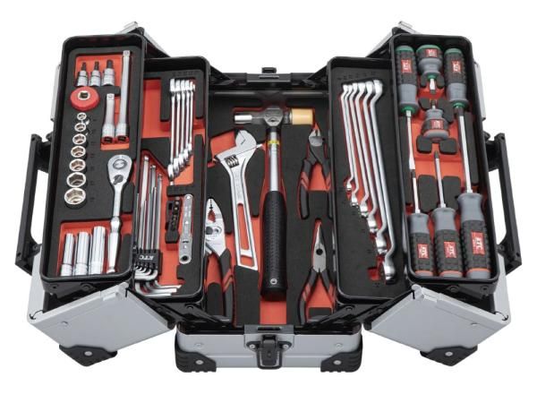 4営業日で発送 KTC 京都機械工具 SK35626WZS 両開きメタルケースセット56点 シルバー