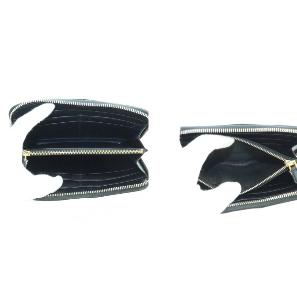  プラダ PRADA 長財布 ラウンドファスナー 小銭入れ レザー ロゴ ブラック 黒 MI GY 49 長財布 小物