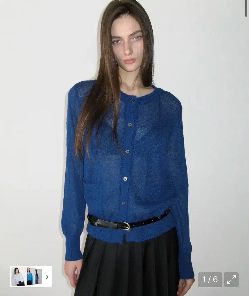 썬 Face the Sun 프로젝트 プロジェクト 모 ウール 헤어 ヘア 시어 シアー 가디건 カーディガン 블루 ブルー Face the Sunプロジェクト モヘア シアー カーディガン ブルー