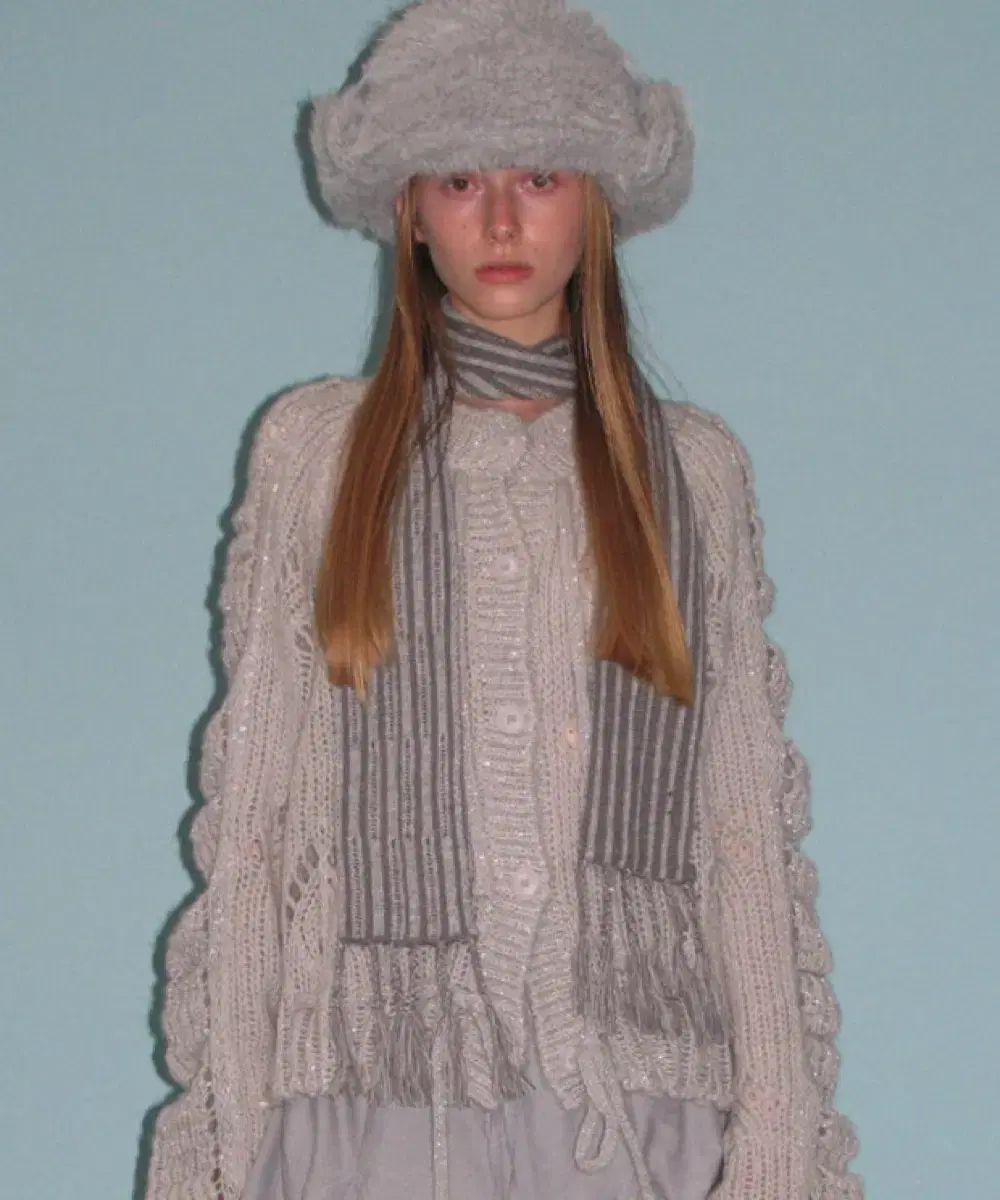 タイプサービス グリッター カーディガン