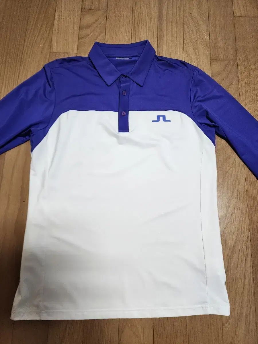 J.リンドバーグ JL 機能性 Tシャツ 95 パープル ホワイト