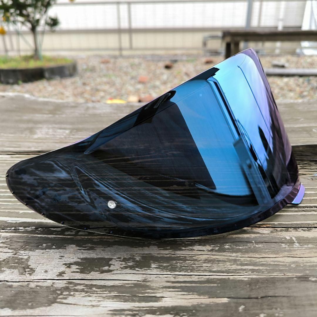 ブルー CWR-F2 SHOEI x-fifteen / Z-8 対応 シールド ミラーシールド