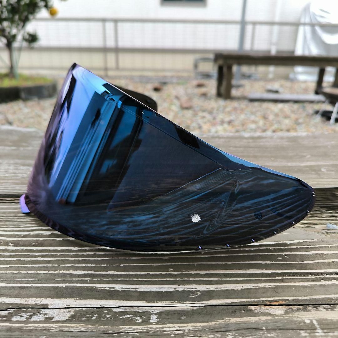 ブルー CWR-F2 SHOEI x-fifteen / Z-8 対応 シールド ミラーシールド