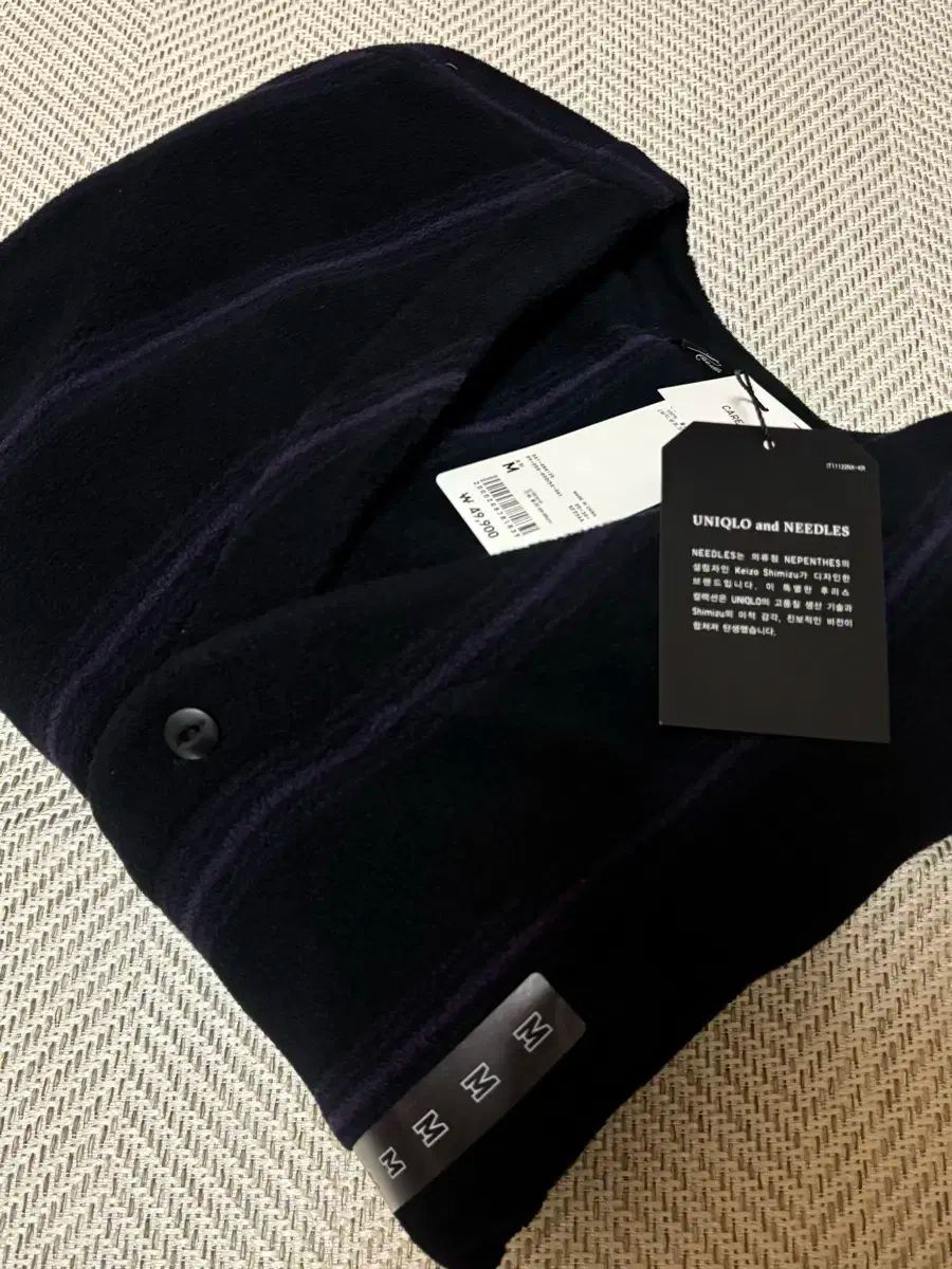 M ユニクロ ニードルズ フリース オーバーサイズ カーディガン