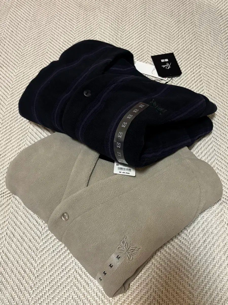 M ユニクロ ニードルズ フリース オーバーサイズ カーディガン