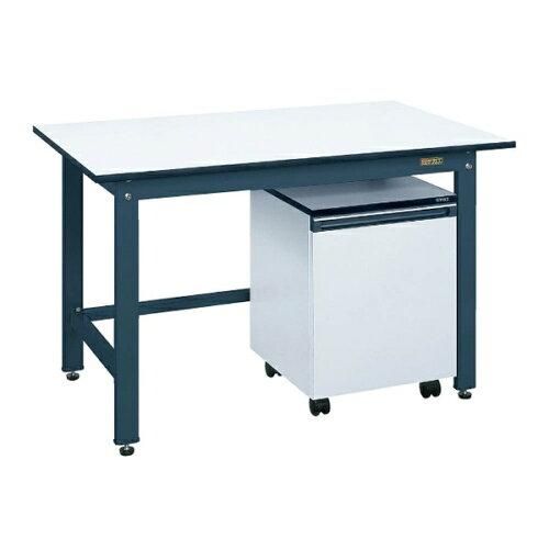 サカエ 軽量作業台KKタイプ 抗菌加工 キャビネットワゴン付 1800 750 740 mm KKD 187 LC 2228403