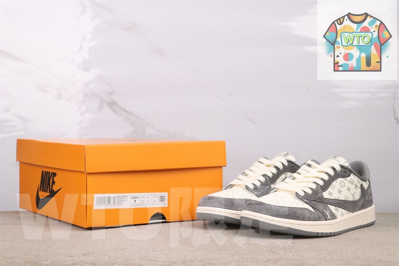  WTO通販 Jordan SJ 2068-001 Gray Suede グレイスエード -WTO輸入-CRF 49 スニーカー 靴