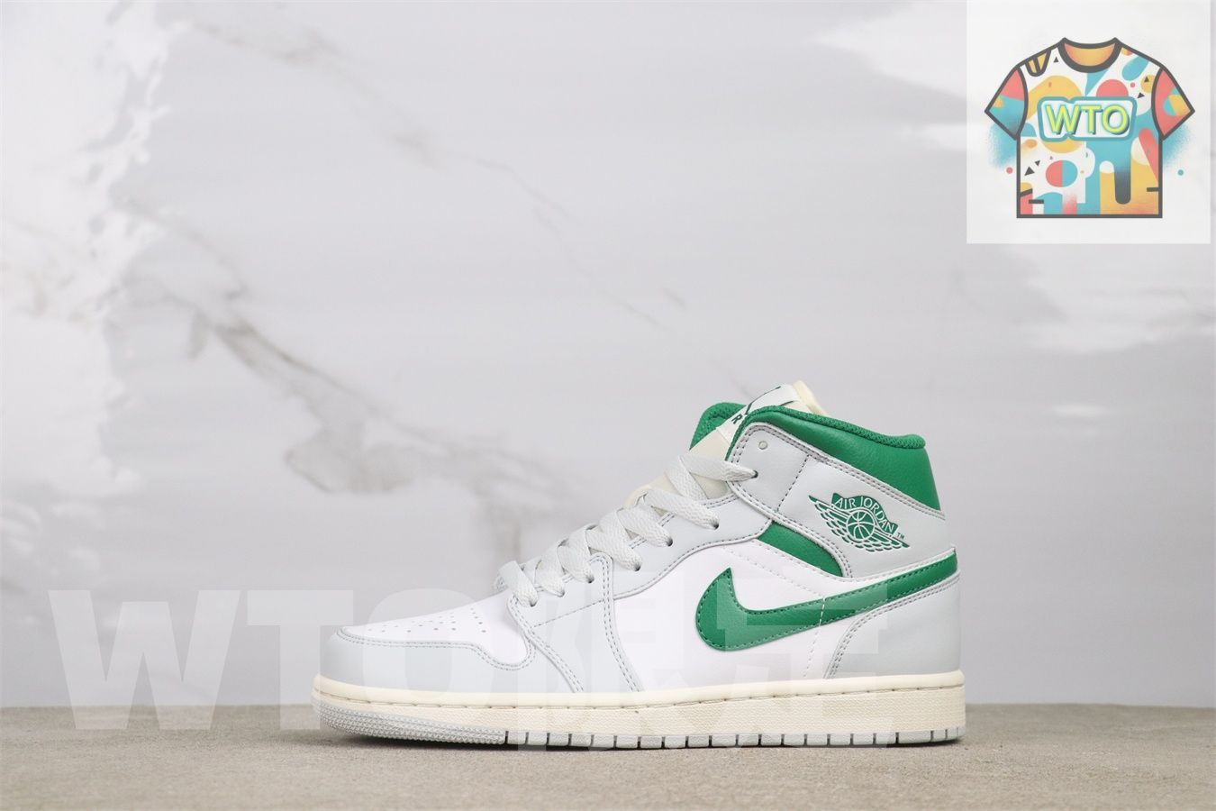 WTO通販 Jordan DQ 8423-142 ジョーダン 1 ミッドカット グレーグリーン Gray Green -WTO輸入-AOO 59