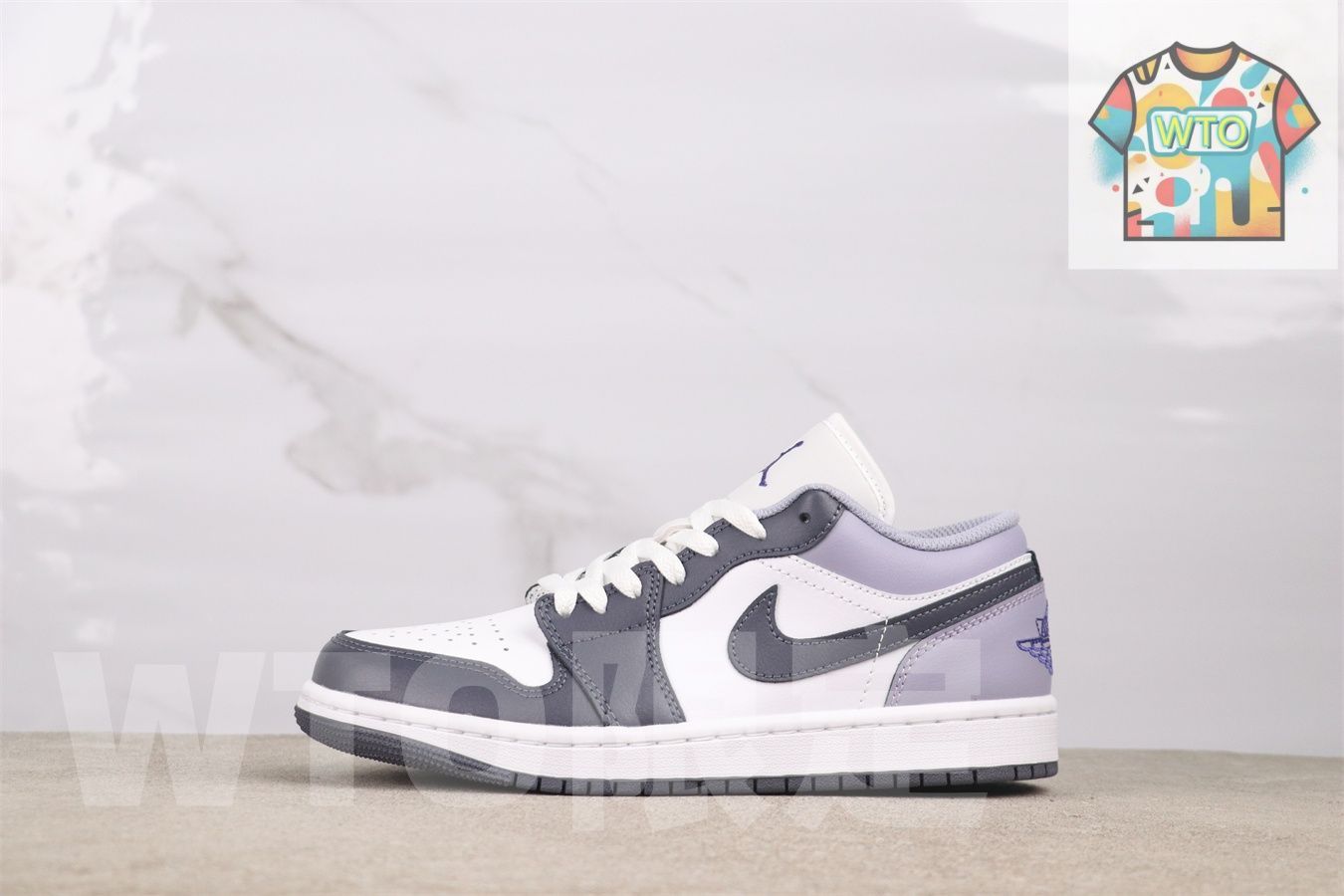 WTO通販 Jordan 553558 145 ジョーダン 1 ローカット スモークパープル Smoke Purple WTO輸入 QXW 07