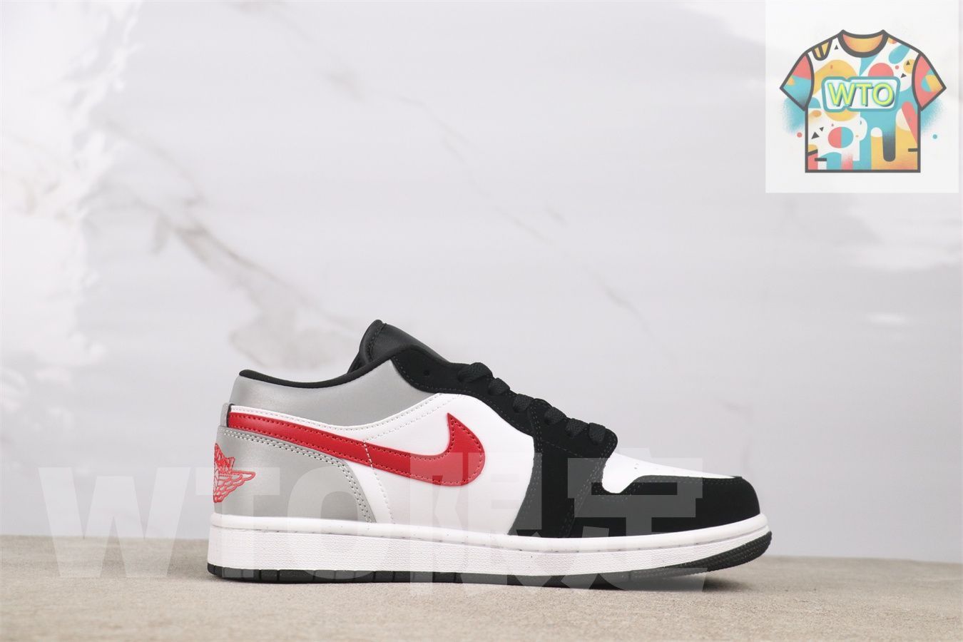 WTO通販 Jordan HF 3148-106 ジョーダン 1 ローカット ブラックグレイレッ-WTO輸入-LVD 77