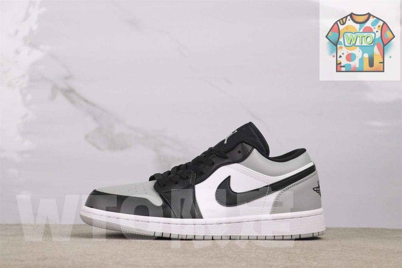 WTO通販 エア ジョーダン 1 553558 052 ローカット ブラックグレイ WTO輸入 KLB 40