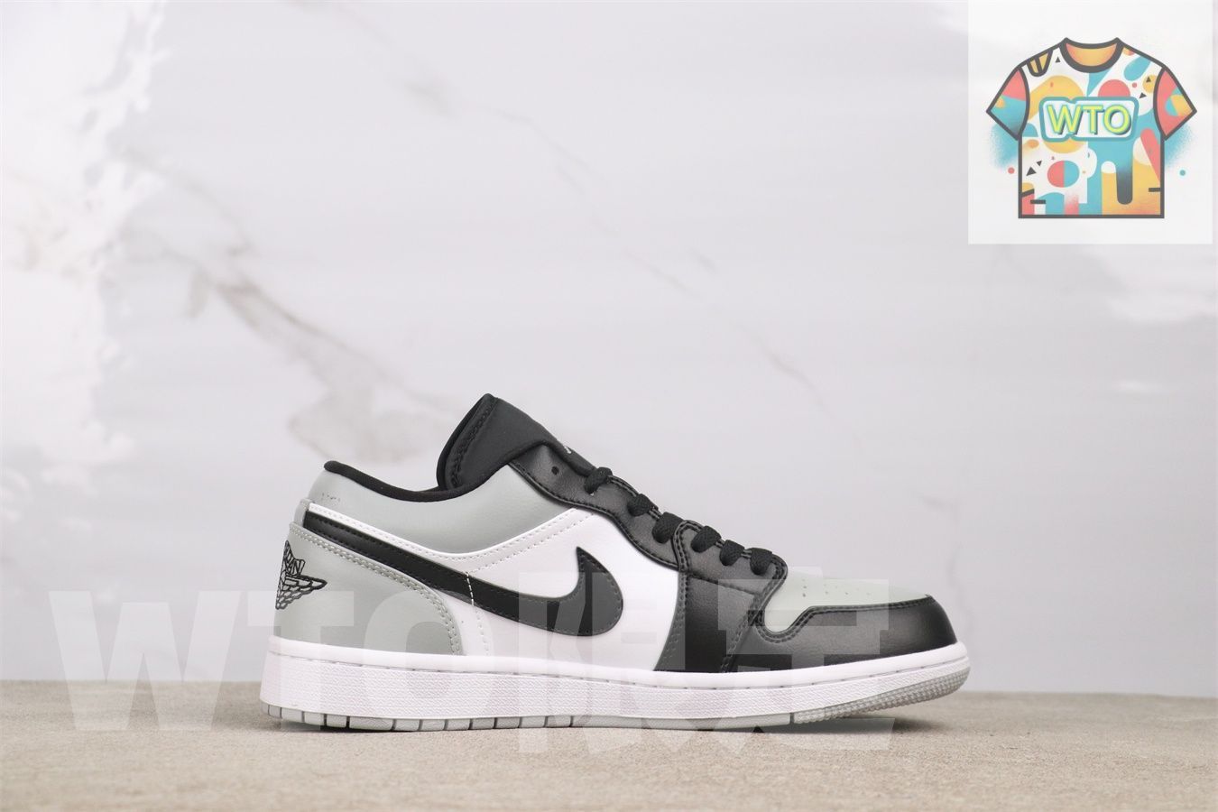 WTO通販 エア ジョーダン 1 553558-052 ローカット ブラックグレイ-WTO輸入-VQK 26