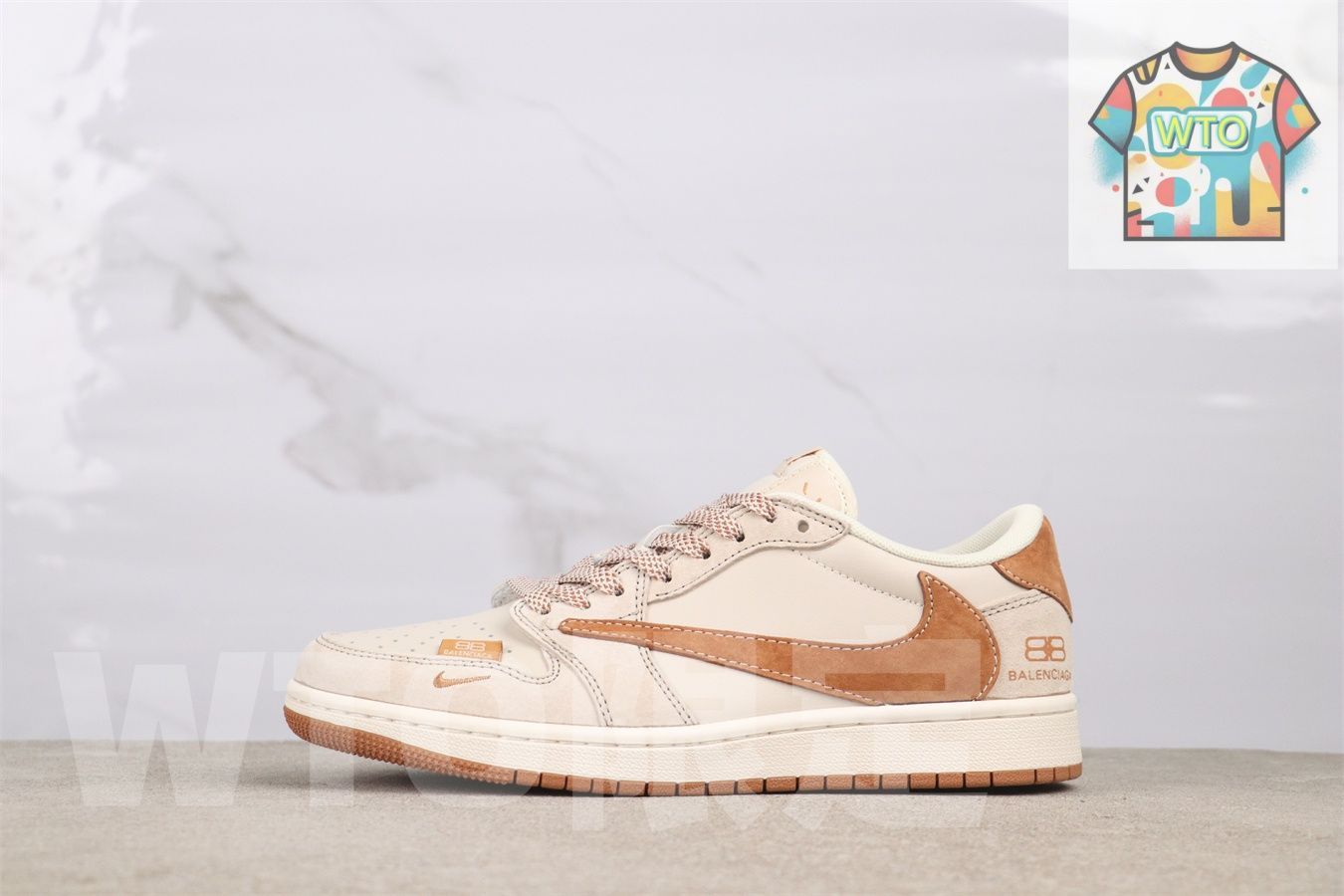 WTO通販 エアジョーダン 1 XS 3086-014 ジョーダン ローカット ライトブラウンダークブラウン-WTO輸入-FNL 24