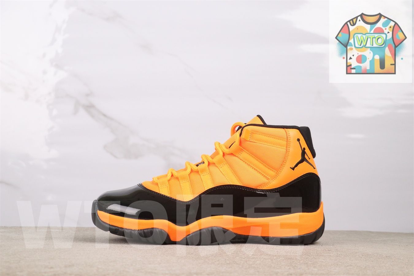WTO通販 エアジョーダン 11 CT 8012 800 ハイトップ ブラックオレンジイエロー WTO輸入 AXR 98