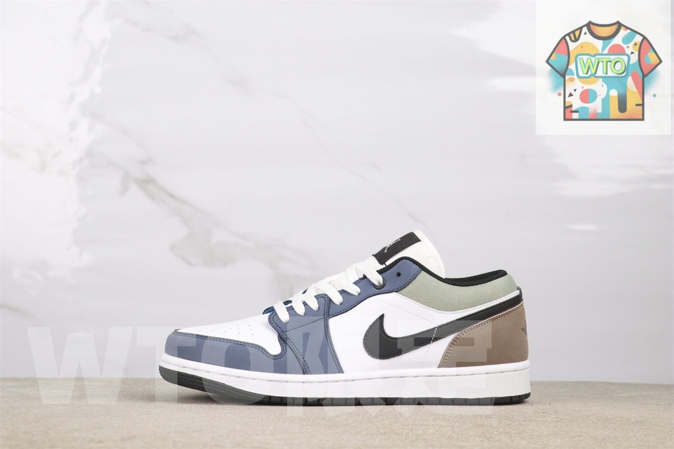 今日 エアジョーダン 1 ローカット HV 5973-101 ホワイトブルー