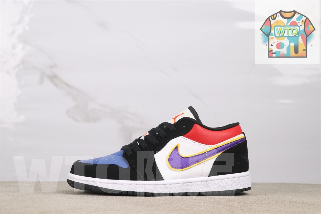 WTO通販 エアジョーダン 1 ローカット CJ 9216-051 パープルゴールド-WTO輸入-ORW 49