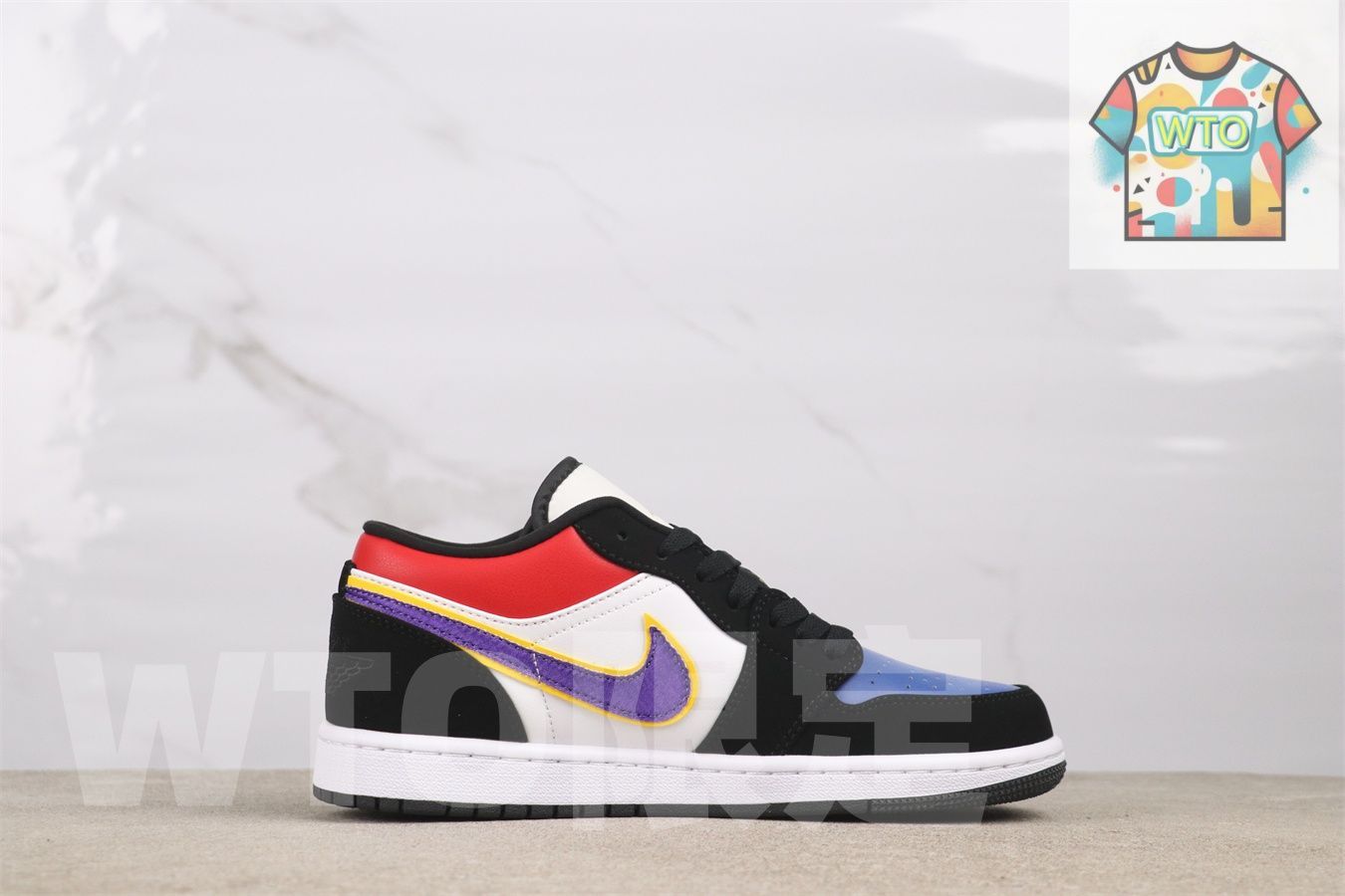 今日 エアジョーダン 1 ローカット CJ 9216-051 パープルゴールド-WTO輸入2