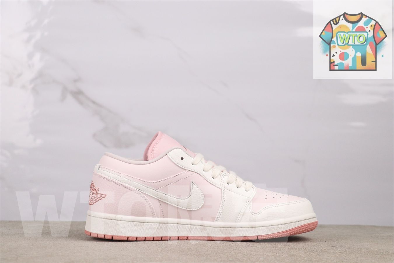 今日 Air Jordan 1 Low IH 0823-611 エアジョーダン ローカット ホワイトピンク-WTO輸入2