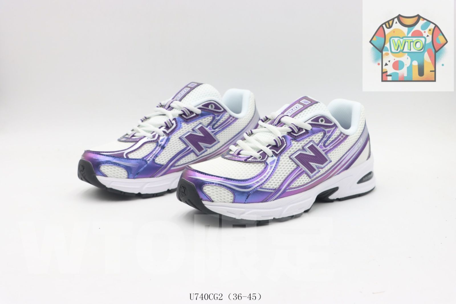  WTO通販 ニュー ンス ランニングシューズ 白紫 U 740 CG 2-WTO輸入-EQE 89 スニーカー キッズシューズ