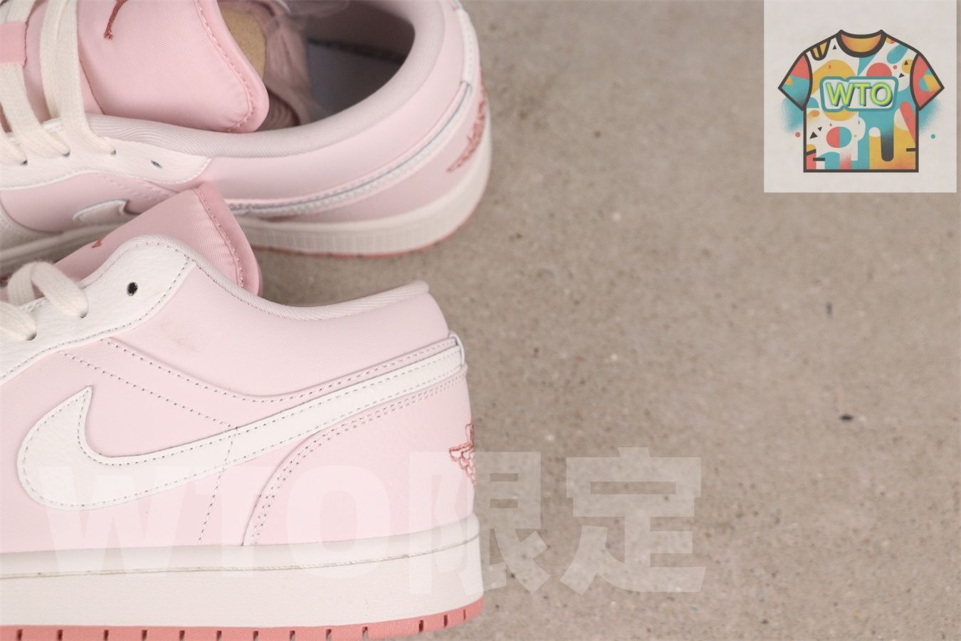  今日 Air Jordan 1 Low IH 0823-611 エアジョーダン ローカット ホワイトピンク-WTO輸入2 スニーカー キッズシューズ