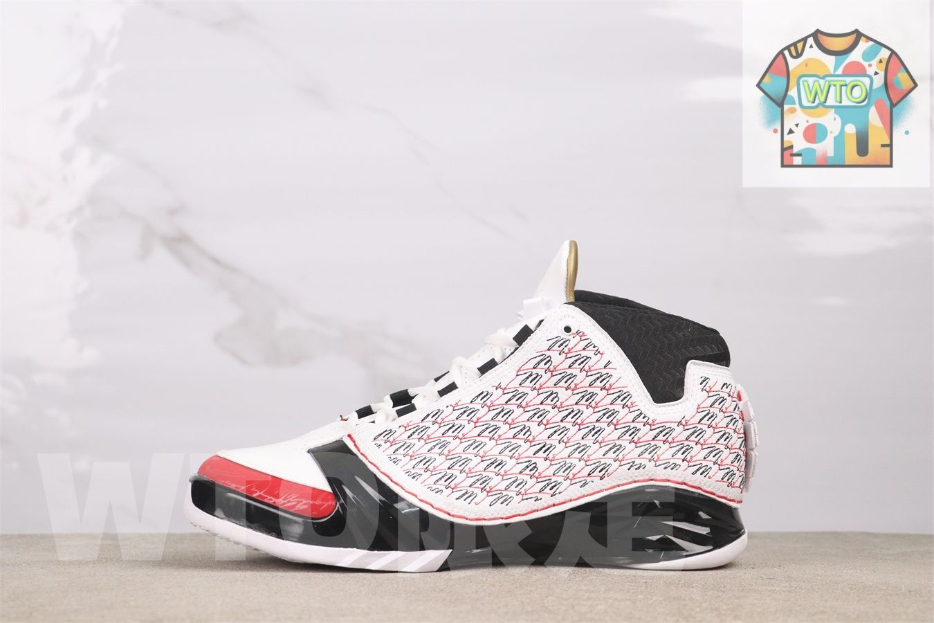 WTO通販 Air Jordan 23 318376 101 エアジョーダン ホワイトブラックレッド WTO輸入 VDN 42