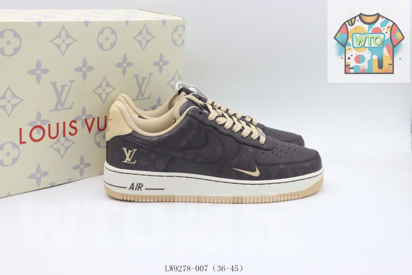  WTO通販 ナイキ ボードシューズ ブラウン -007 Brown -WTO輸入-ANE 09 スニーカー 靴