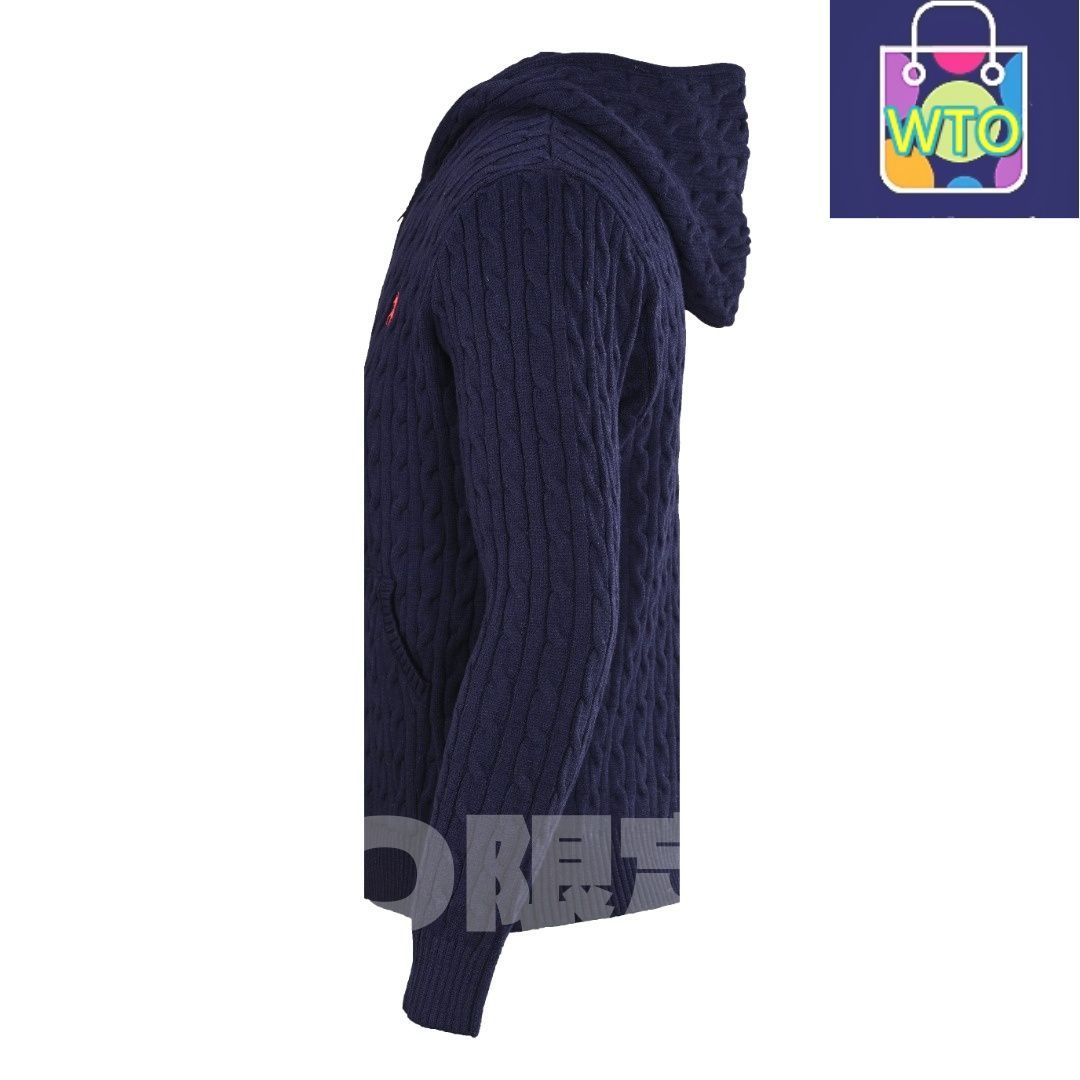 今日 Ralph Lauren ラルフローレン ポロ小標ニットジッパージャケット アメリカンクラシックスタイルに特徴があり スウェットシャツ アウター 秋冬トップス