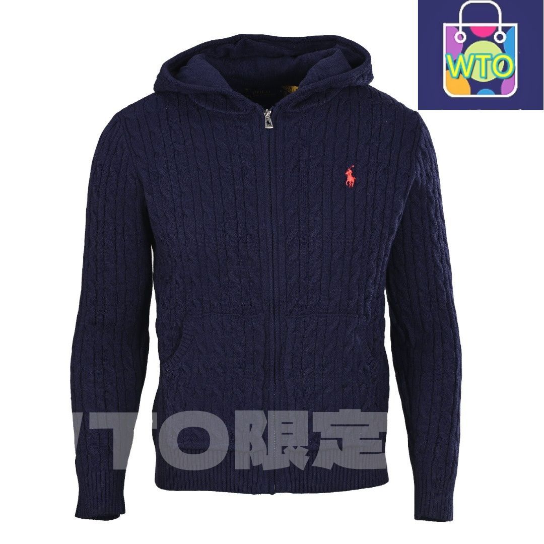 今日 Ralph Lauren ラルフローレン ポロ小標ニットジッパージャケット アメリカンクラシックスタイルに特徴があり スウェットシャツ アウター 秋冬トップス