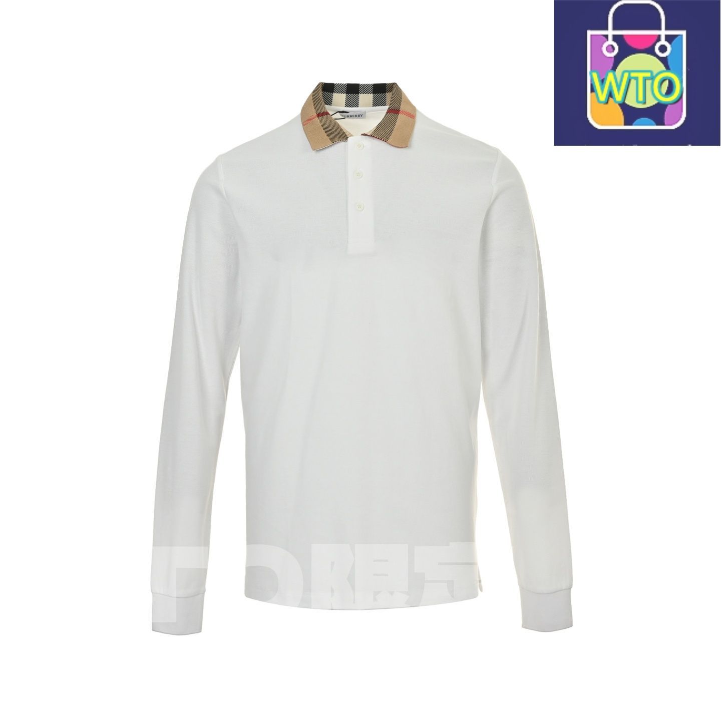 今日 Burberry バーバリー チェックリバーシブル シリーズ 抗菌防ダニ機能のロングスリーブポロTシャツ スウェットシャツ アウター 秋冬トップス