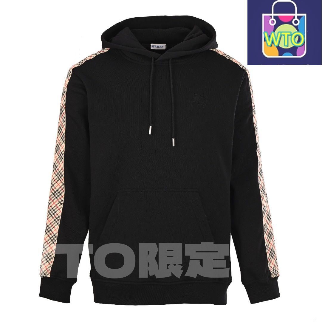 今日 Burberry バーバリー サイドダイヤ柄リボンセットシリーズ フード付きスウェット 軽量裏起毛綿素材で吸湿通気性に優れ スウェットシャツ アウター 秋冬トップス