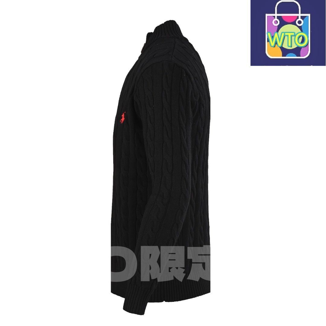 今日 Ralph Lauren ラルフローレン RL R 92シリーズ 小馬ロゴアーガニーハーフジッパーセーター レトロ柄で柔軟性に優れ スウェットシャツ アウター 秋冬トップス