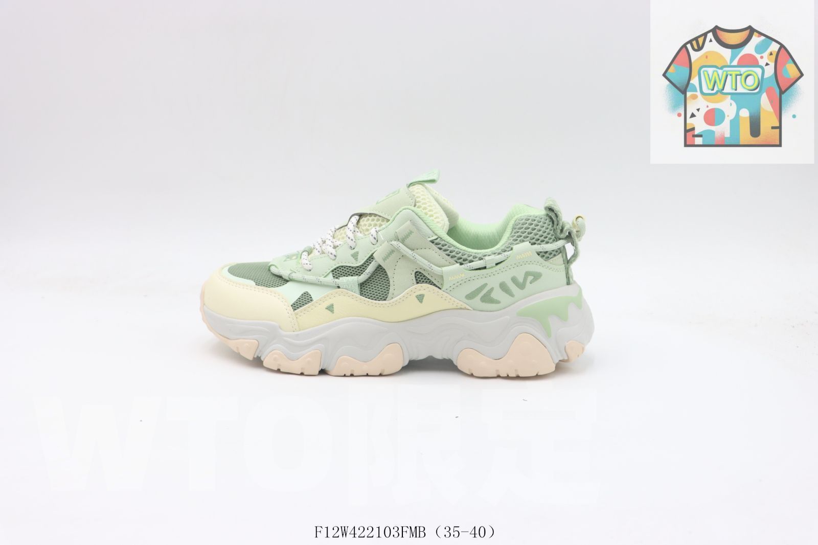 WTO通販 Fila Clunky Sneaker グリーン Green WTO輸入 VEB 86