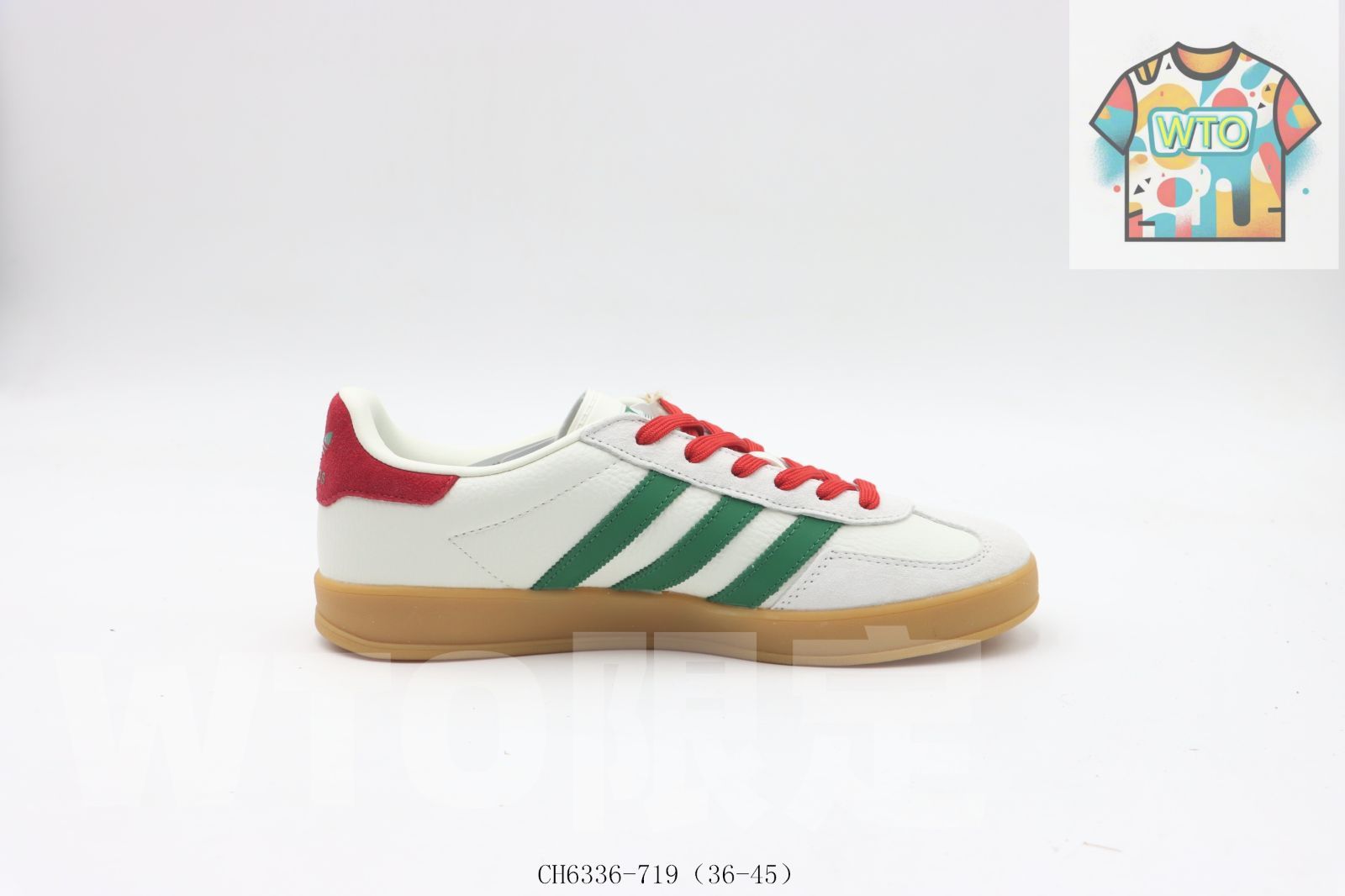 WTO通販 アディダス ボードシューズ 白 - 緑 赤 CH 6336-719-WTO輸入-KZO 08