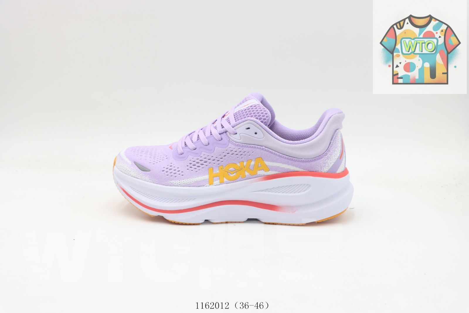 WTO通販 ホカ オネオネ ランニングシューズ パープル イエロー 1162012 WTO輸入 PQA 61