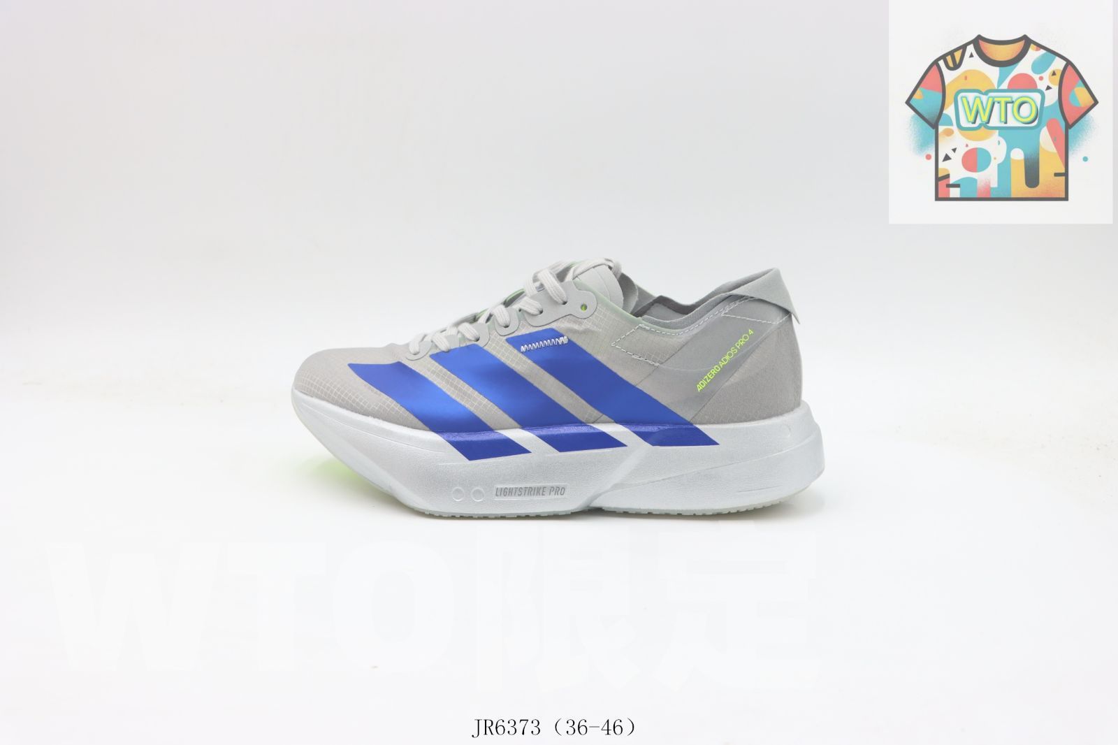 WTO通販 アディダス ランニングシューズ グレーブルー JR 6373 Gray-Blue -WTO輸入-LRQ 19