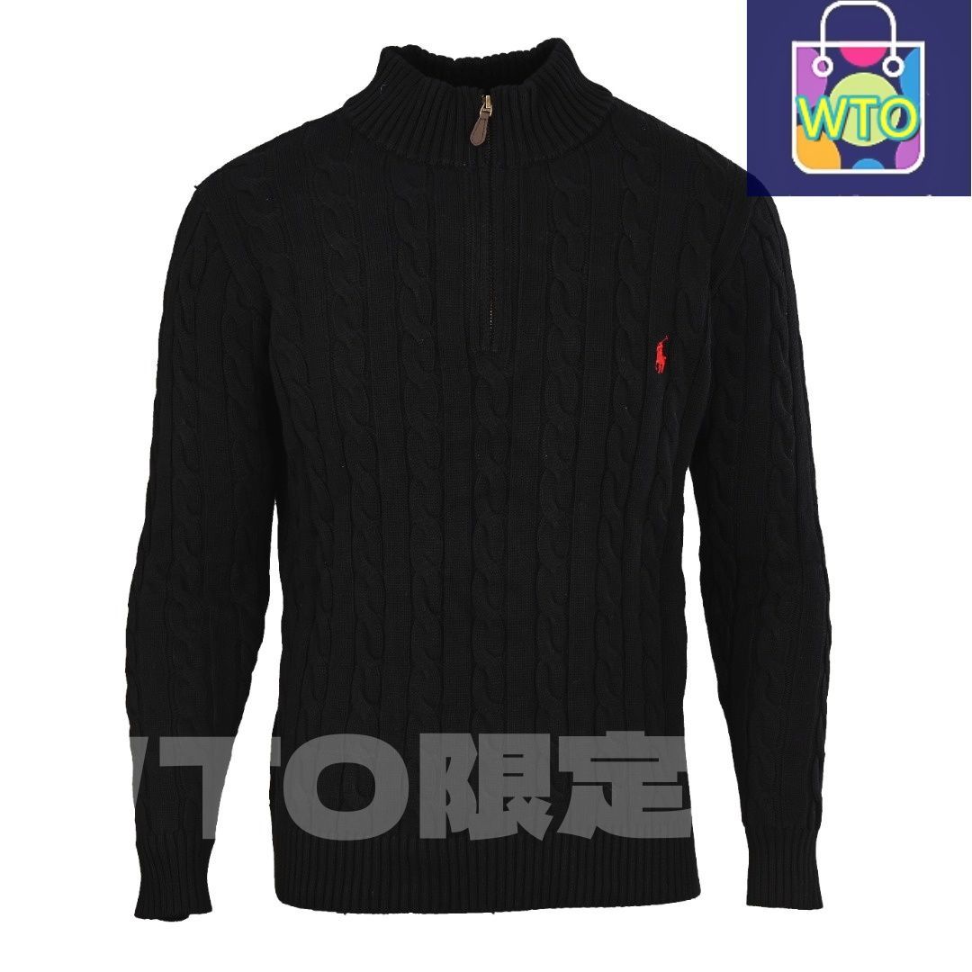 今日 Ralph Lauren ラルフローレン RL R92シリーズ 小馬ロゴアーガニーハーフジッパーセーター レトロ柄で柔軟性に優れ スウェットシャツ アウター 秋冬トップス