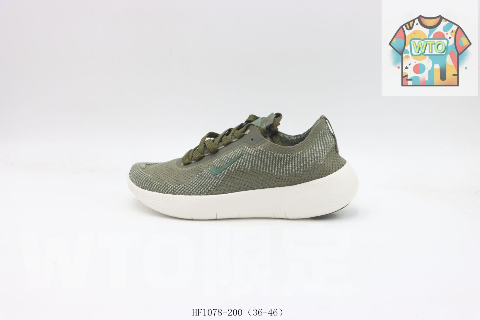 WTO通販 ナイキ ランニングシューズ 軍緑 HF 1078 200 Army Green WTO輸入 XYQ 33