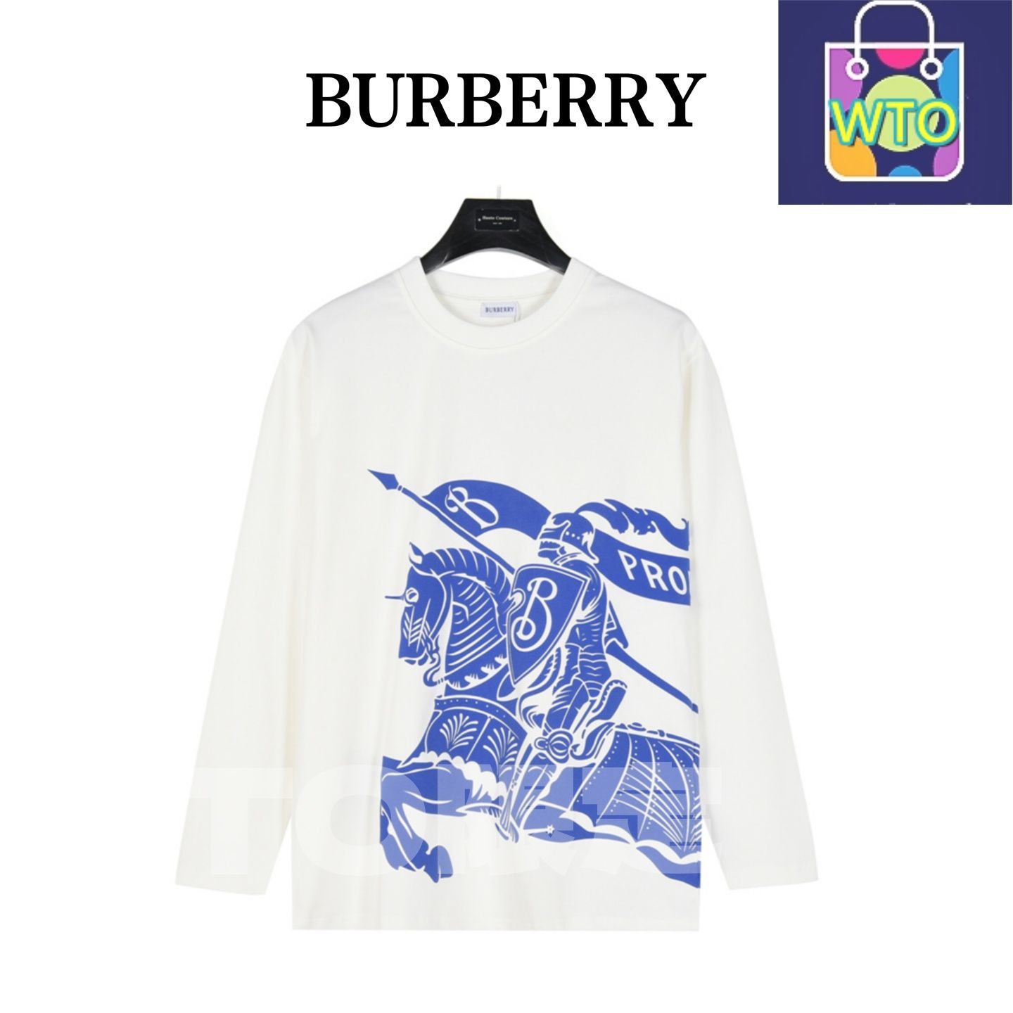 今日 Burberry バーバリー 発泡戦馬プリントシリーズ ロングスリーブ 抗菌防ダニ機能付き スウェットシャツ アウター 秋冬トップス