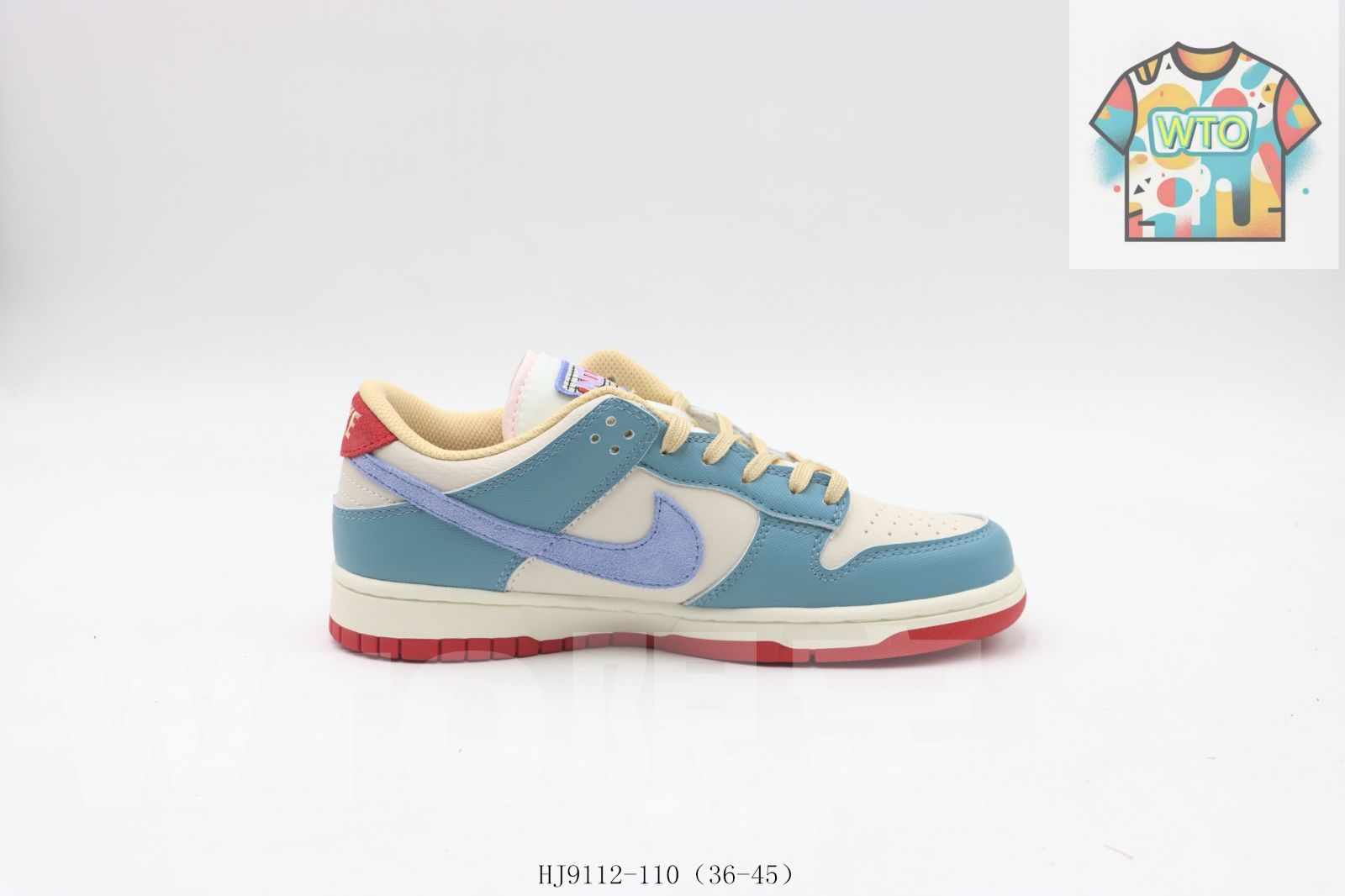 WTO通販 ナイキ ボードシューズ 白 - 青 赤 HJ 9112-110-WTO輸入-ZAY 52