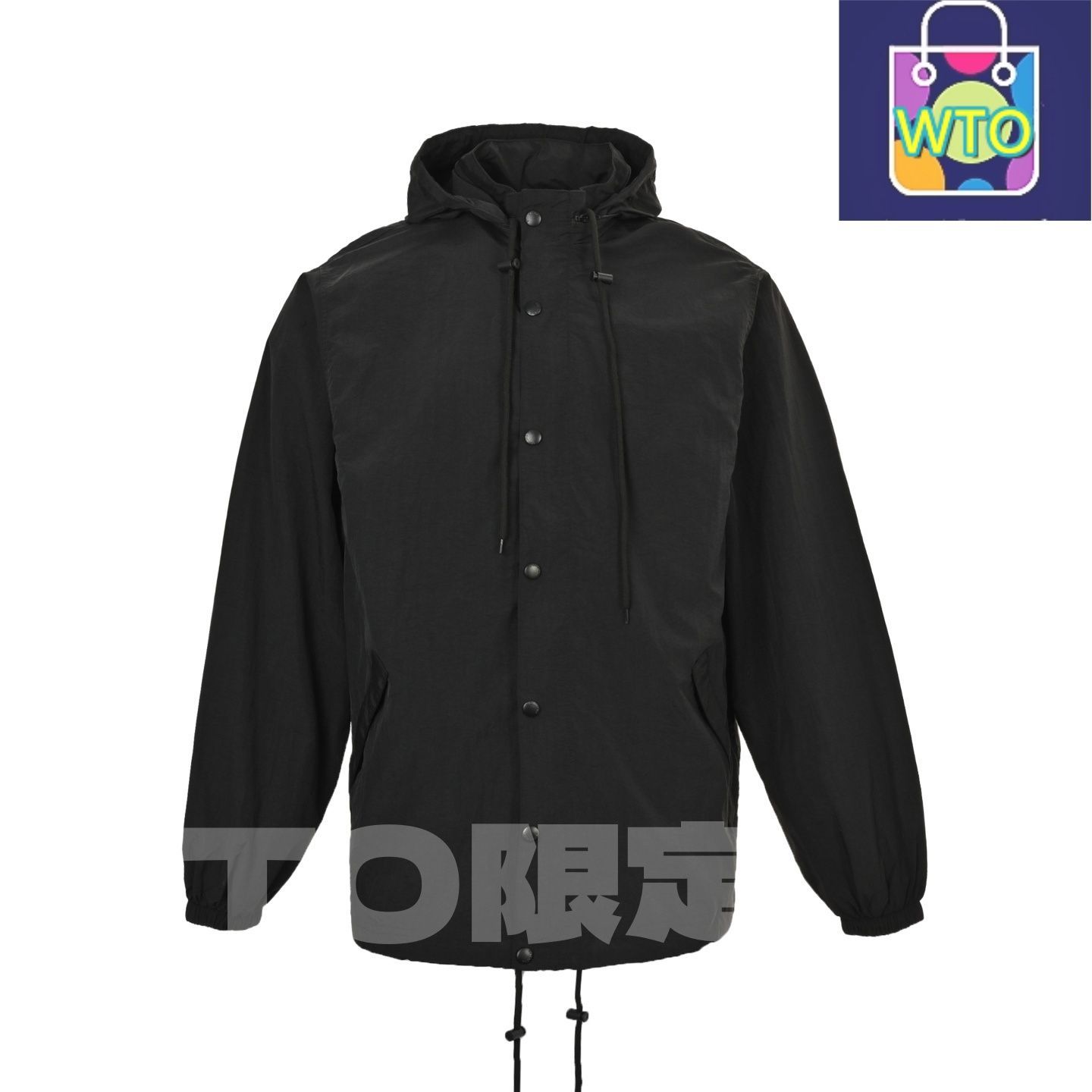 今日 Balenciaga バレンシアガ 24FWレターレッドテーププリントシリーズ フード付きジャケット 三防コーティング素材 スウェットシャツ アウター 秋冬トップス