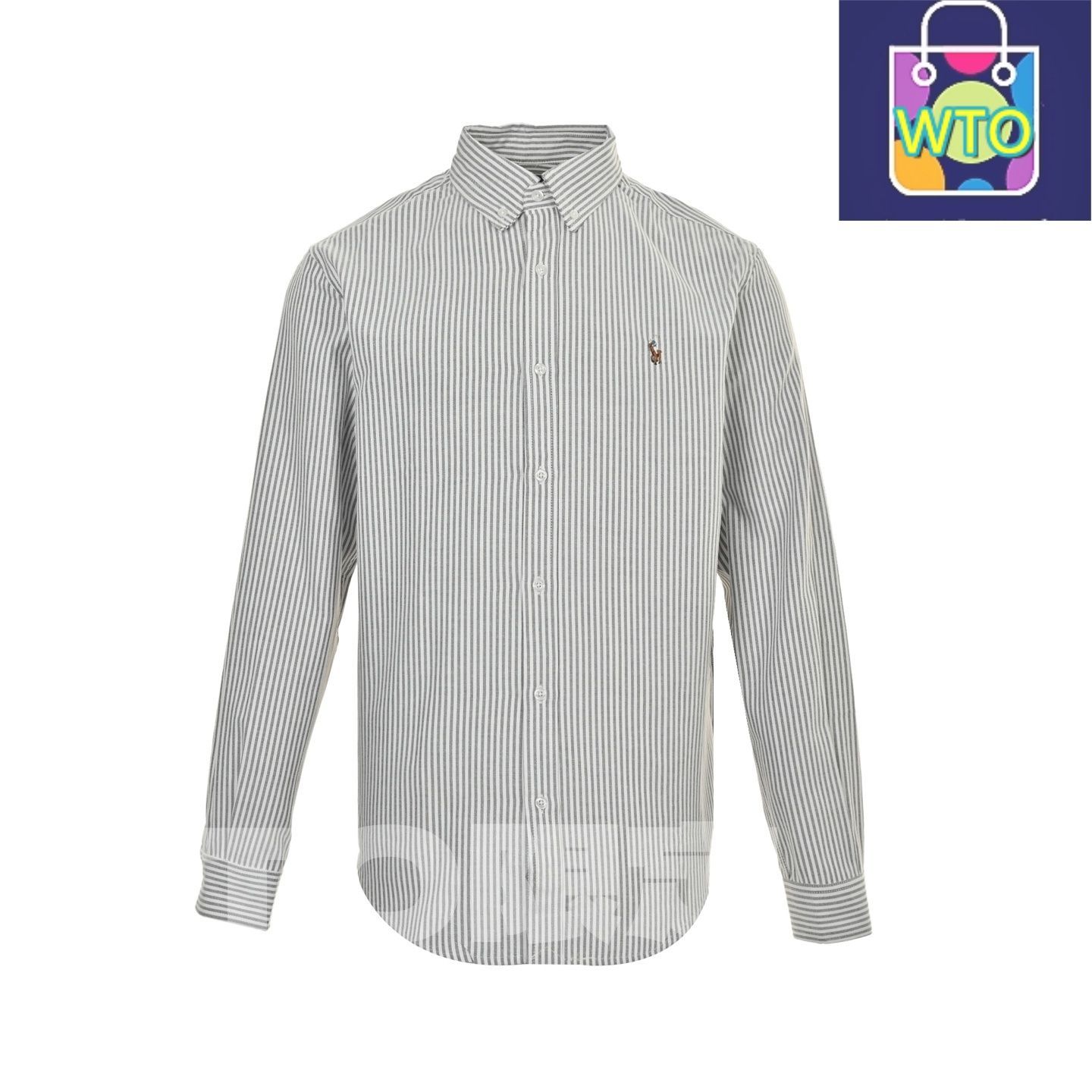 今日 Ralph Lauren ラルフローレン R 42オックスフォードストライプシリーズ ロゴ刺繍のシャツ 正規休閑両用に適す スウェットシャツ アウター 秋冬トップス