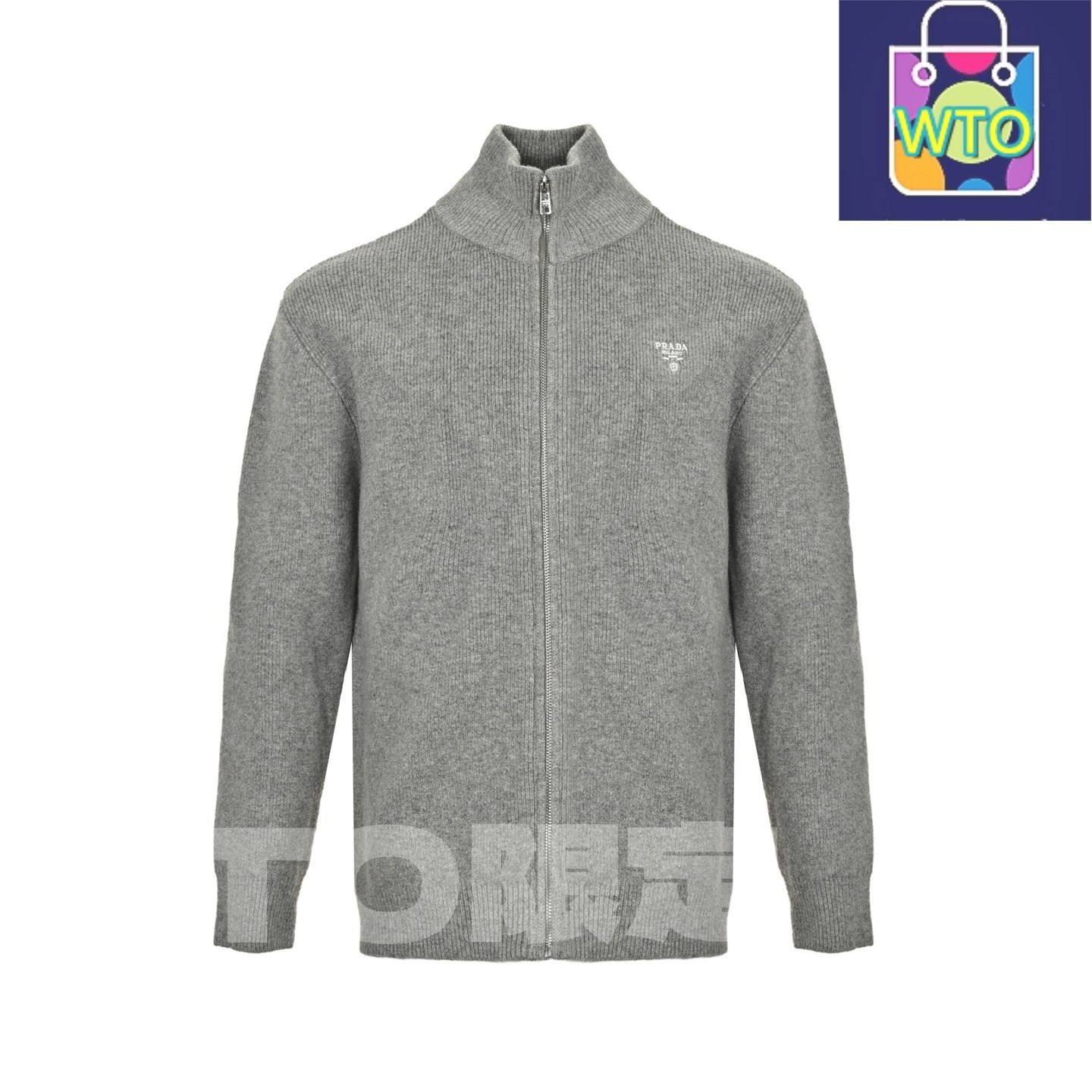 今日 Prada プラダ 逆三角形ニットシリーズ ジッパーカーディガン 高品質カシミヤ羊毛混紡素材で 感豊か スウェットシャツ アウター 秋冬トップス