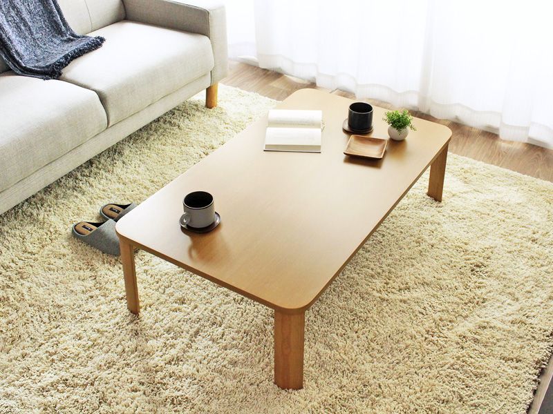 収納簡単 折れ脚 木製テーブル 幅110 cm センターテーブル ローテーブル 座敷テーブル 卓袱台