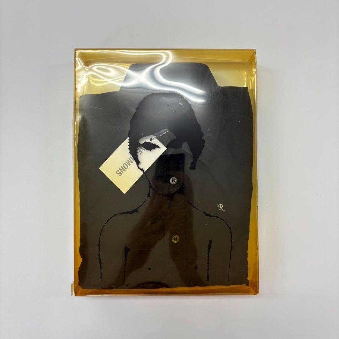 99ss 1999 RAF SIMONS ラフシモンズ KINETIC YOUTH 期 R 刺繍 シャツ ARCHIVE アーカイブ 長袖 サイズ 46 706