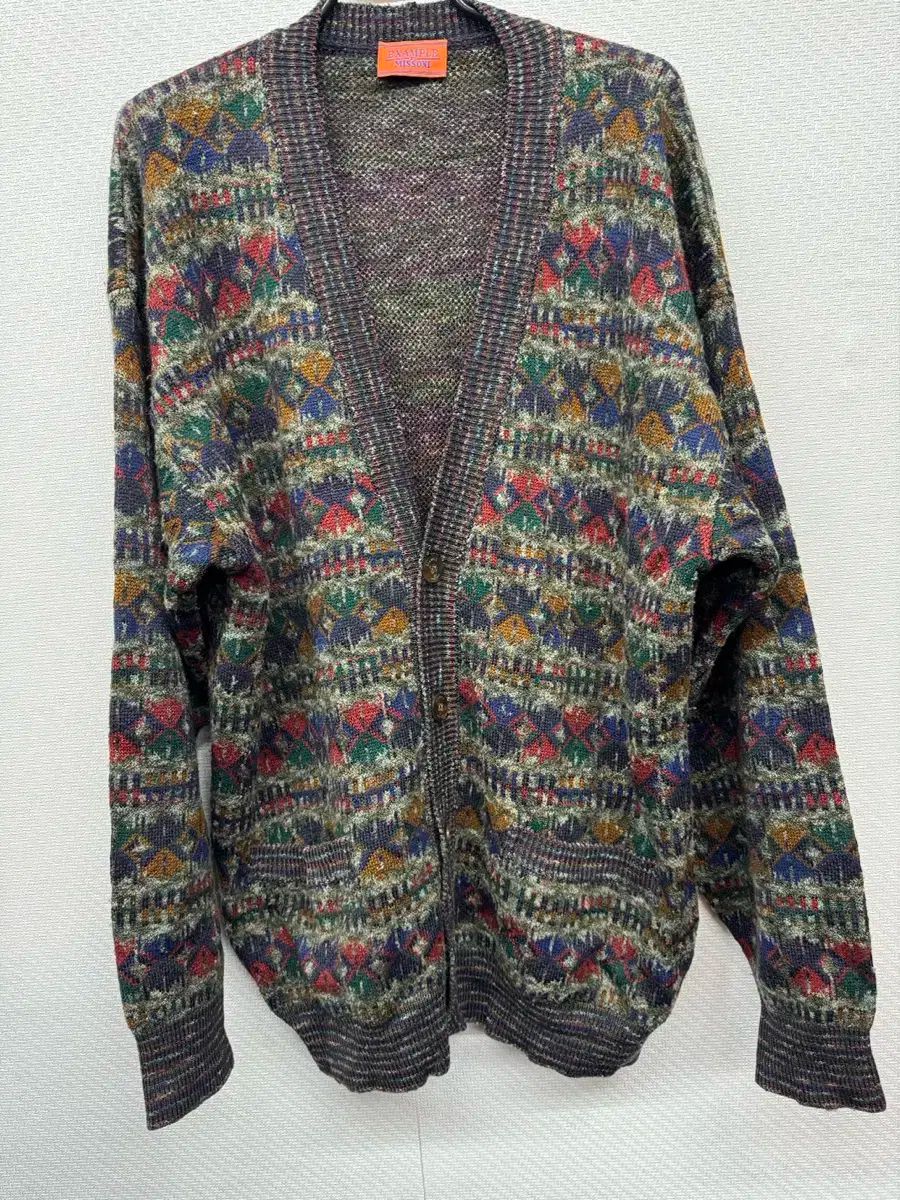 90s MISSONI ミッソーニ 韓国 パータン カーディガン105