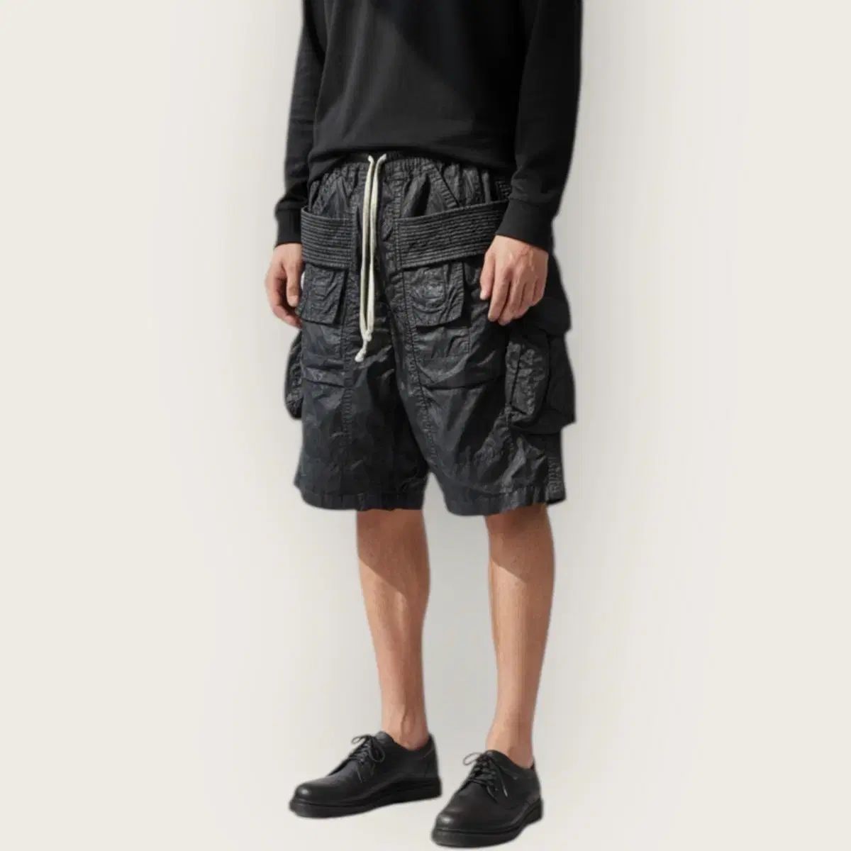 32 リックオウエンス ダークシャドウ コーティング テコンドー 半パンツ