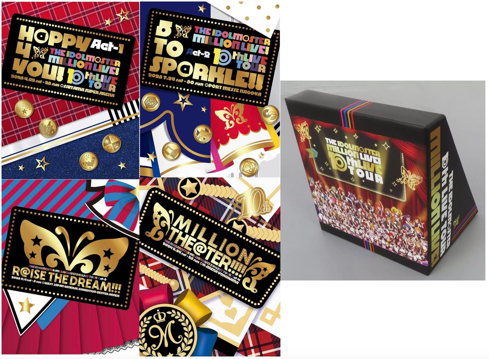 Blu-ray THE IDOLM STER MILLION LIVE! 10thLIVE TOUR act1-4 初回生産 版 全4巻セット 収納BOX付