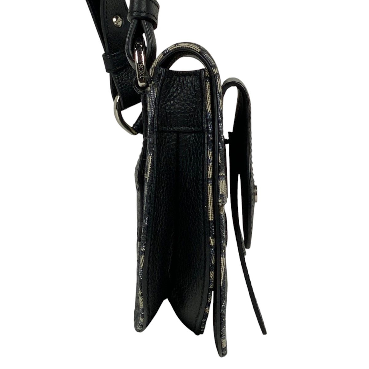 クリスチャンディオール Christian Dior トロッター柄 サドルバッグ