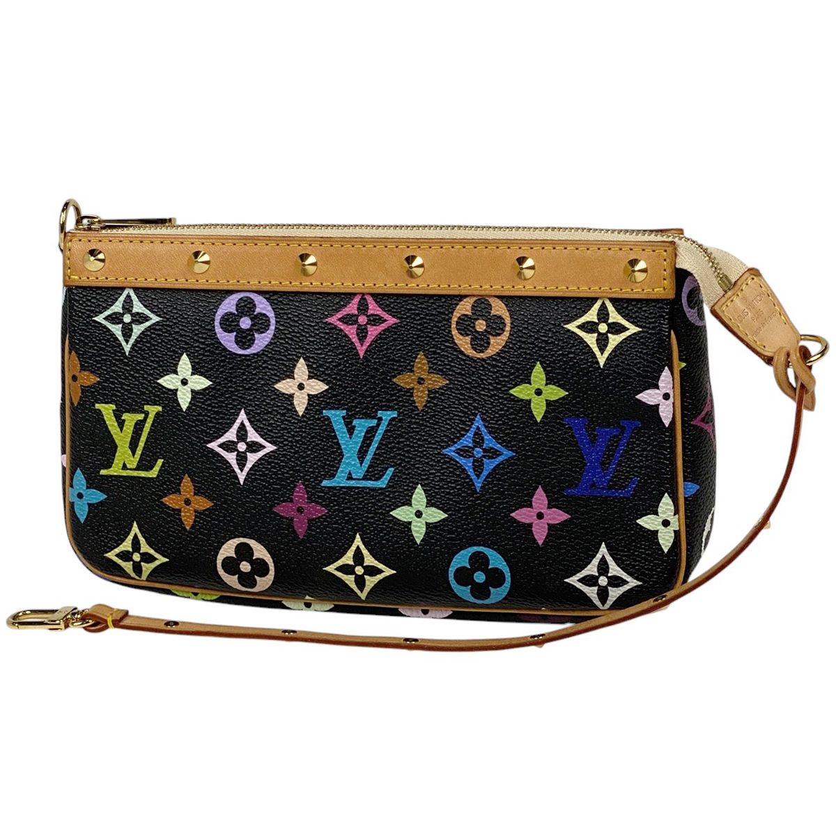 ルイ ヴィトン Louis Vuitton ポシェット アクセソワール ハンドバッグ ポーチ モノグラムマルチ ノワール ブラック M92648 レディース