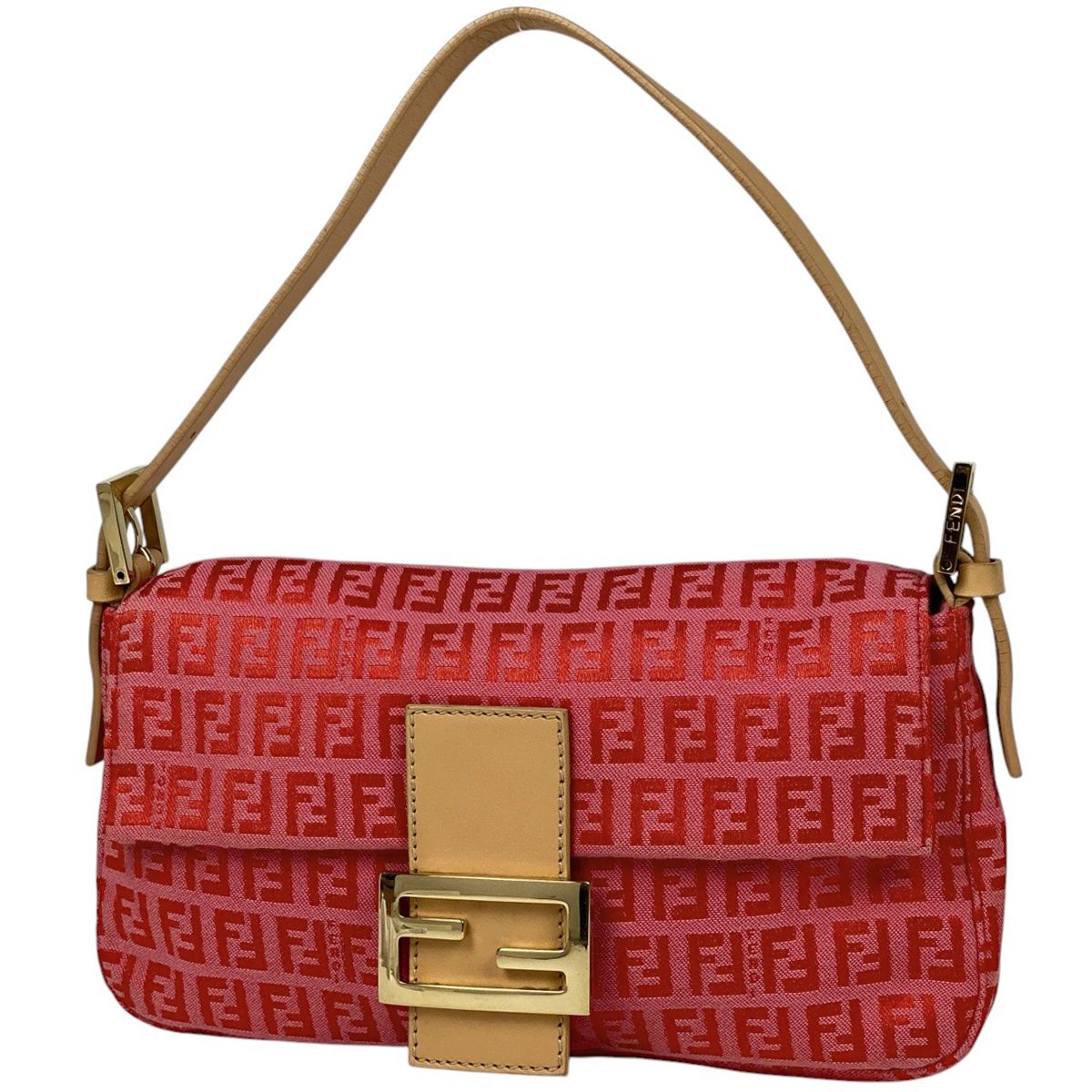 フェンディ FENDI ズッキーノ柄 マンマバケット ハンドバッグ ワン